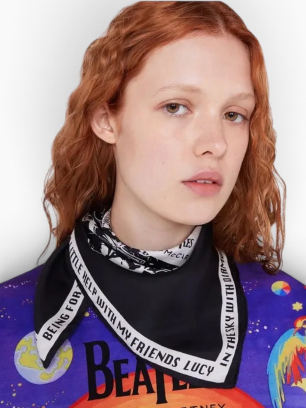 The Beatles X Stella McCartney NWT
Silk Printed Scarf